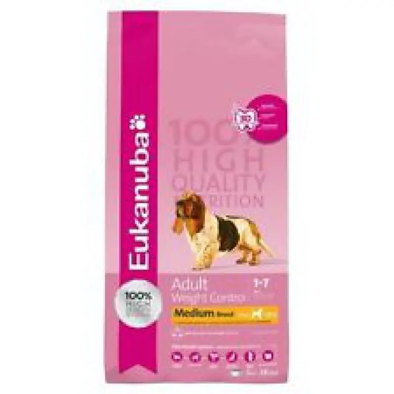 Eukanuba Adult Medium Breed Weight Control 3Kg Száraz Kutyatáp Expressz kézbesítés