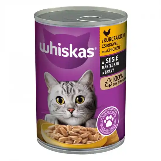 Újdonság Whiskas Konzerv Csirkehússal 400g