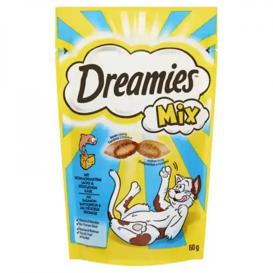 Dreamies Jutalomfalat 60gr Mix Lazac-Sajt Vedd meg most