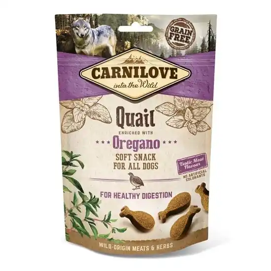 Prémium Carnilove Dog Semi Moist Snack fürj oregánóval 200g