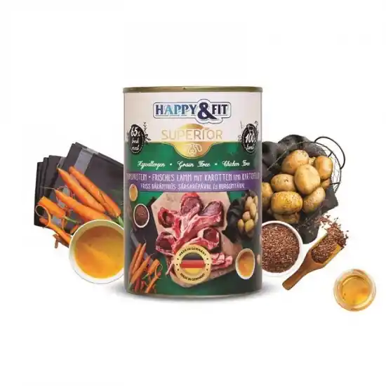 Ajánlat Happy&Fit Superior Friss Bárányhús S.répával, burgonyával 400g