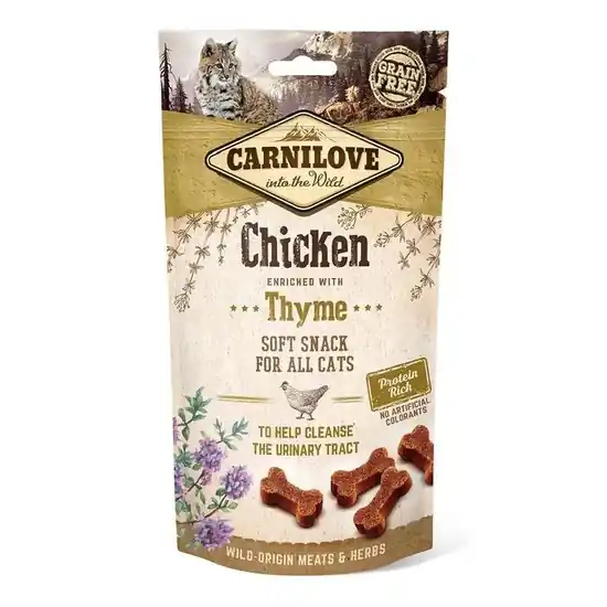Carnilove Cat Semi Moist Snack Chicken Enriched & Thyme- Csirke Hússal és Kakukkfűvel 50g Expressz kézbesítés