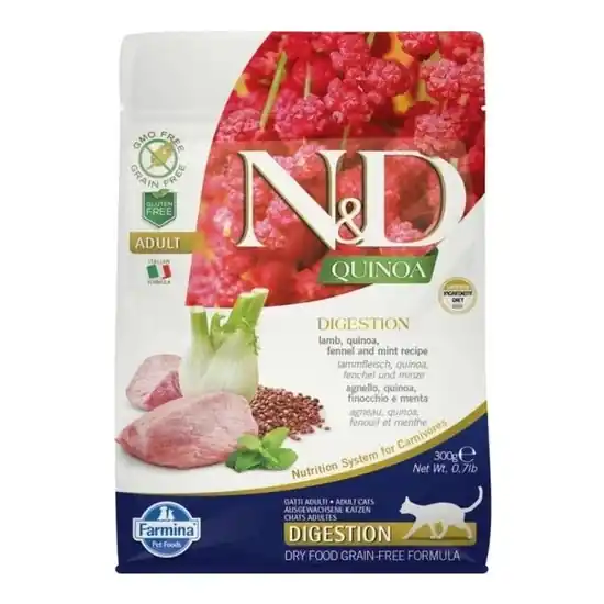 N&D Cat Quinoa Digestion Bárány 300g Csak ma