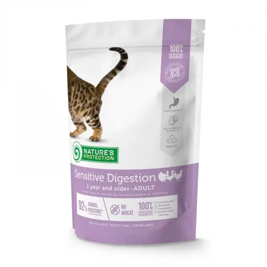 Szuper akció Natures Protection Cat Adult Sensitive Digestion 400g