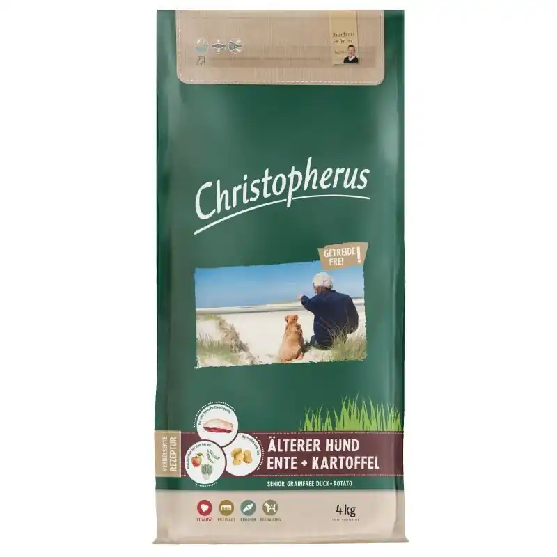 Christopherus Dog Adult Grainfree Kacsa és burgonya Small&medium 12kg Outlet