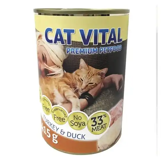 Cat Vital konzerv kacsa+pulyka 415gr Outlet