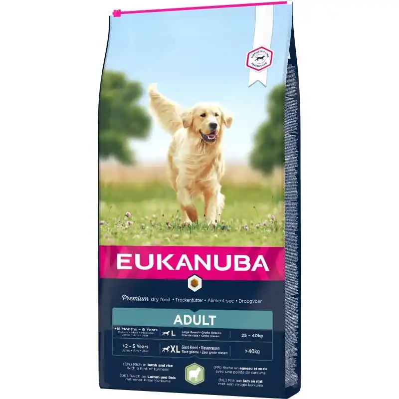 Utolsó esély Eukanuba Adult Lamb & Rice Large kutyatáp 2,5kg