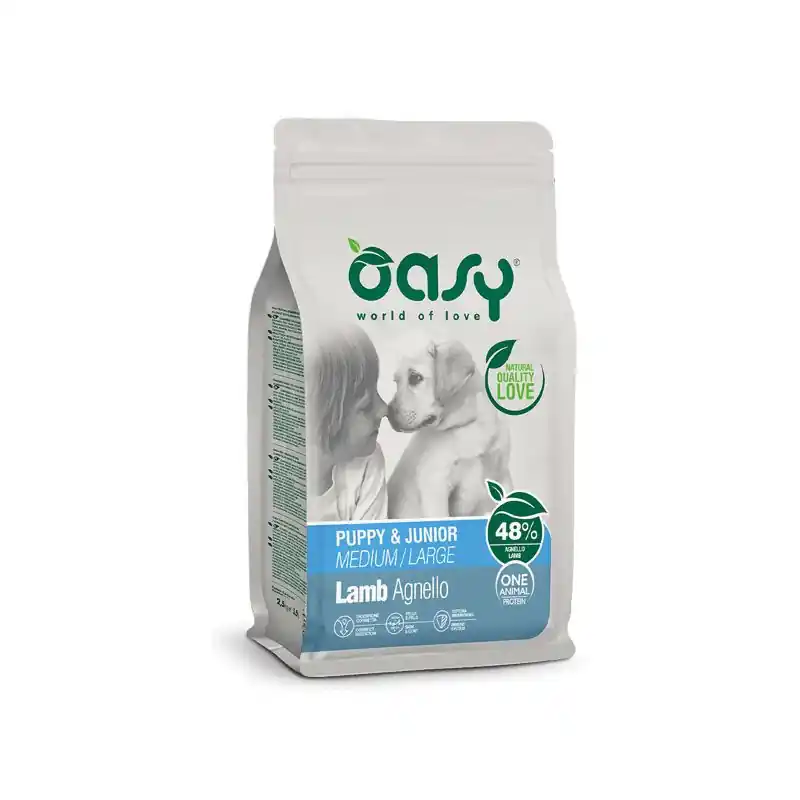 Oasy Dog OAP Puppy Medium/Large Lamb 12kg Vedd meg online