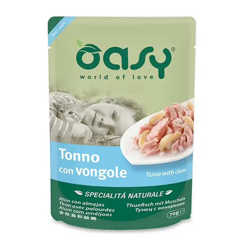 Oasy Cat Alutasak Natural Tuna&Clam 70g Vedd meg most
