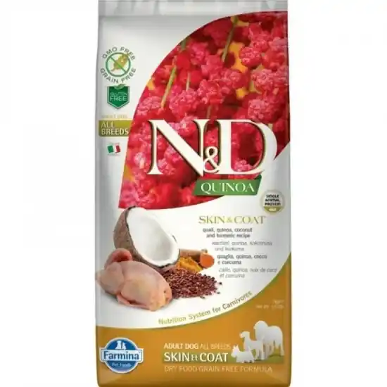 Rendeld meg most N&D Dog Quinoa Skin&Coat Fürj 7kg