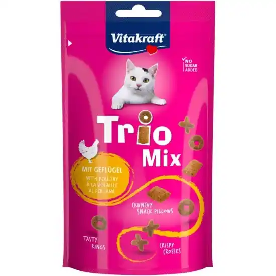 Vitakraft Trio Mix Macska Jutalomfalat Szárnyas Hússal 60g Olcsó