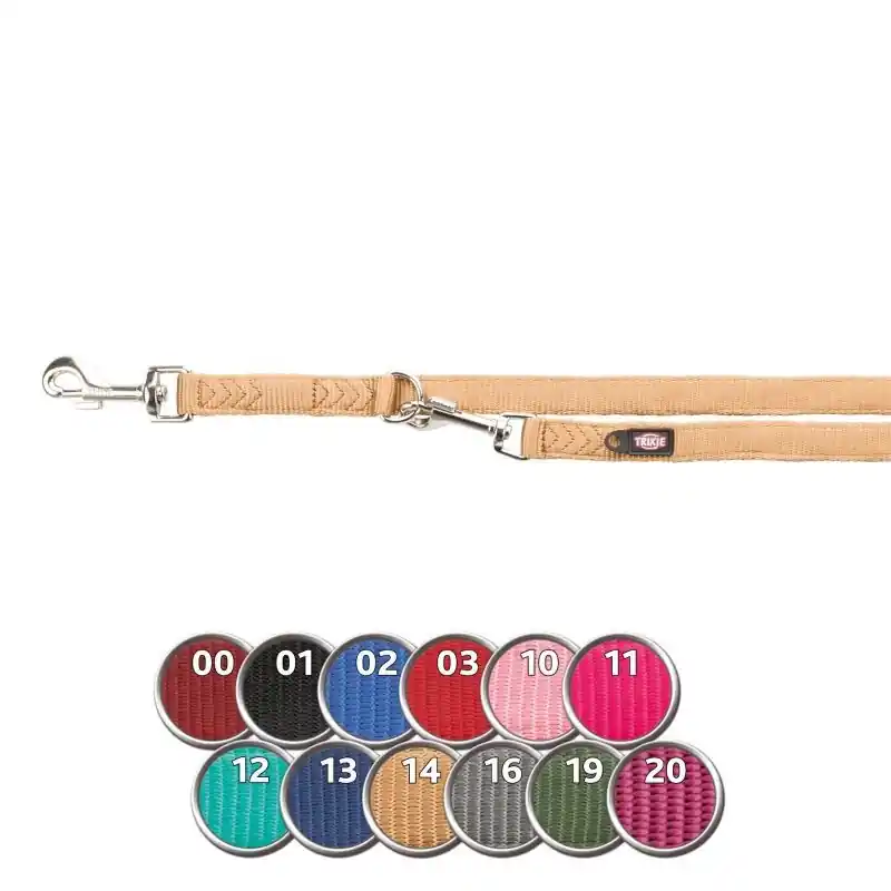 Trixie Prémium hosszabbítható dupla póráz L–XL 2m/25mm grafit Végkiárusítás