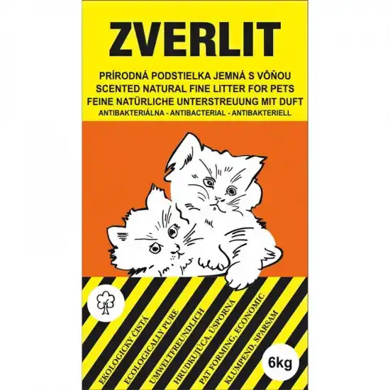Különleges ajánlat Zverlit macskaalom bentonit illatos 1-2 mm narancs 6kg