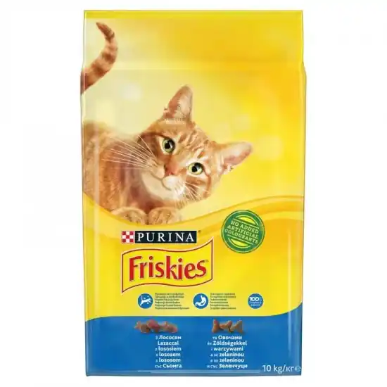 Friskies Száraz Macska Lazac+Zöldség 10kg Ajánlat