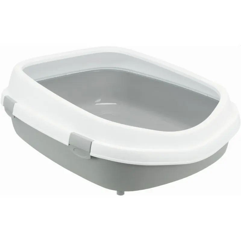 Gyors kiszállítás Trixie Macska WC Primo XXL Peremes 56x25x71cm Szürke/Fehér