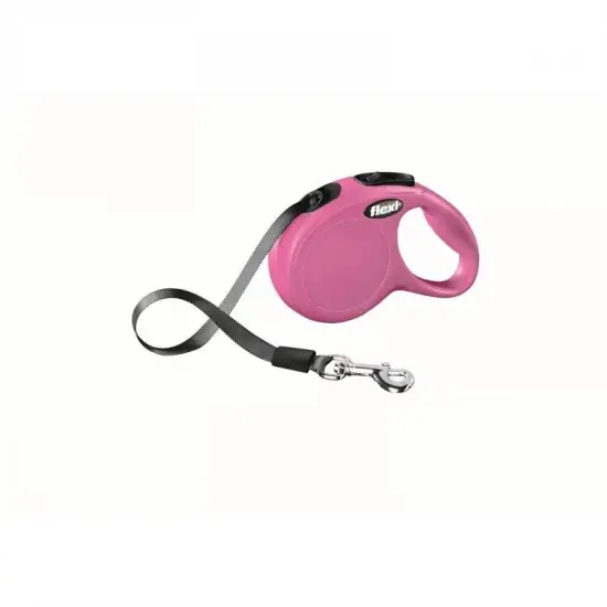 Szuper ajánlat Flexi New Classic szalagos automata póráz XS 3m 12kg-ig pink