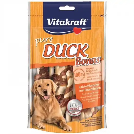 Legjobb ár Vitakraft Duck Bonas Bones Kutya Jutalomfalat Kacsahússal 80g