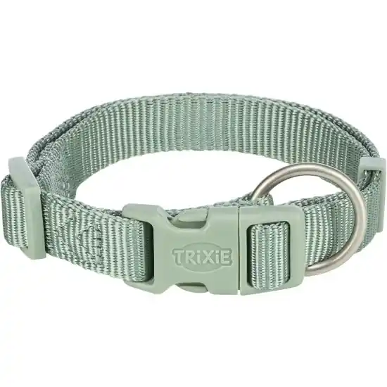 Azonnal elérhető Trixie Nyakörv Premium M-L 35-55 cm/20 mm, Zsálya zöld