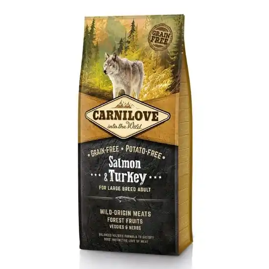 Carnilove Adult Large Salmon & Turkey- Lazac és Pulyka Hússal 12kg Gyors kiszállítás