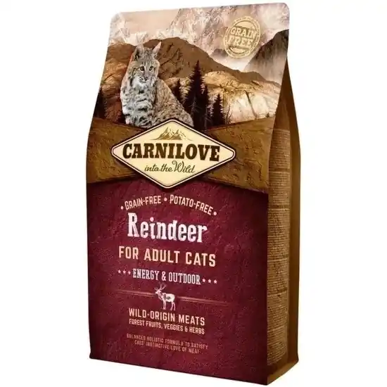 Carnilove Cat Adult Reindeer Energy & Outdoor- Rénszarvas Hússal 2kg Biztonságos fizetés