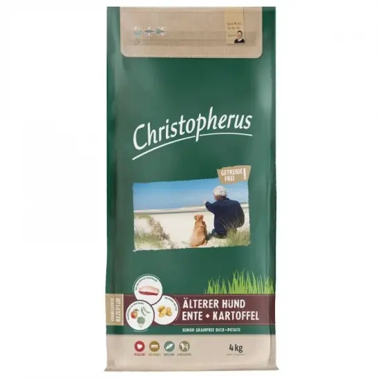 Outlet Christopherus Dog Senior Grainfree Kacsa és burgonya 12kg