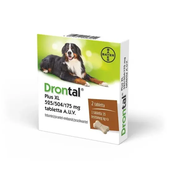 Drontal Plus 35 kg feletti ízesített féreghajtó tabletta 2x Vedd meg most