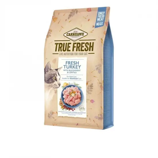 Ajánlat Carnilove True Fresh Cat Adult Turkey - pulyka 4,8kg