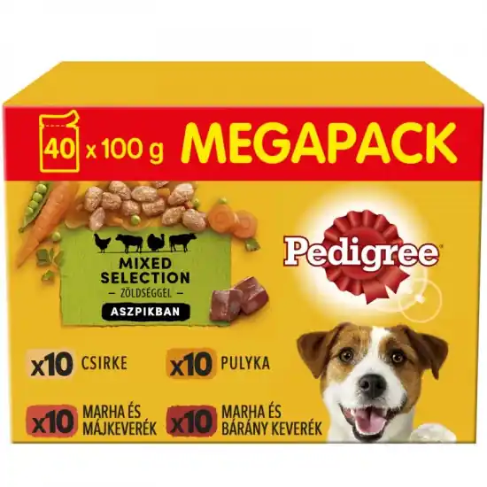 Biztonságos fizetés Pedigree alutasak Multipack marha-baromfi-bárány 40x100g