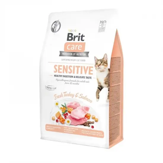 Brit Care Cat Grain Free Sensitive macskatáp 0,4kg Biztonságos fizetés