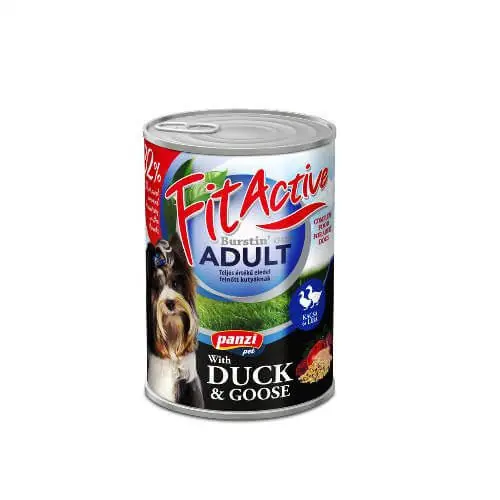 Biztonságos vásárlás Panzi FitActive Adult Dog Konzerv kacsa és liba