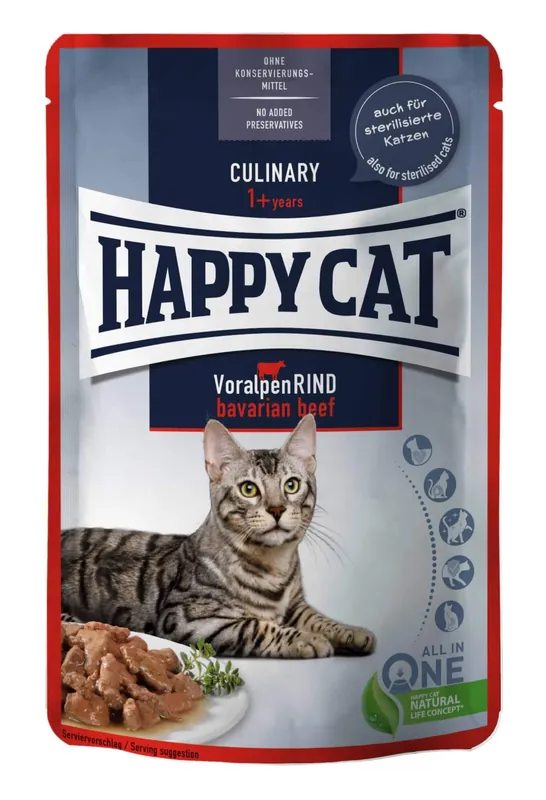 Kihagyhatatlan ajánlat Happy Cat Pouch Szósz Culinary Marha