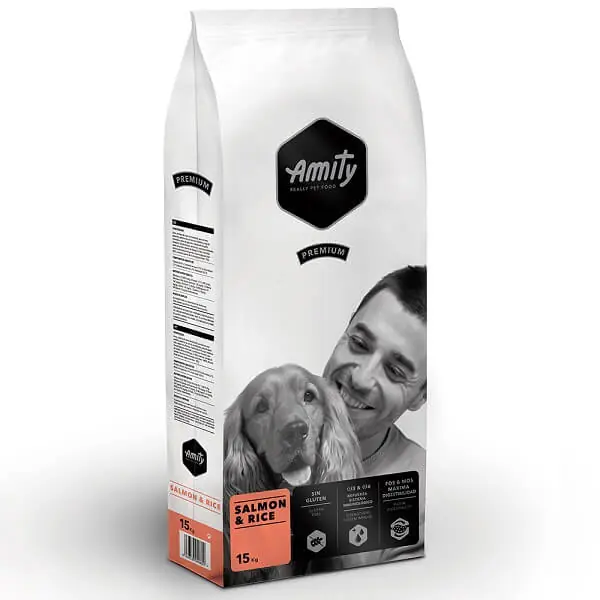 Újdonság Amity Premium Salmon & Rice 15 kg kutyatáp