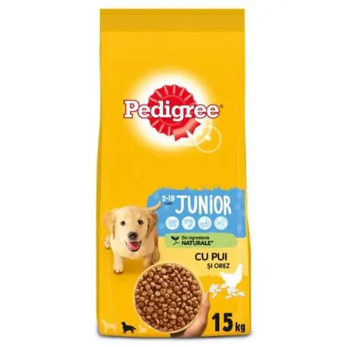 Pedigree száraz kutyaeledel Baromfi Junior Medium Olcsó