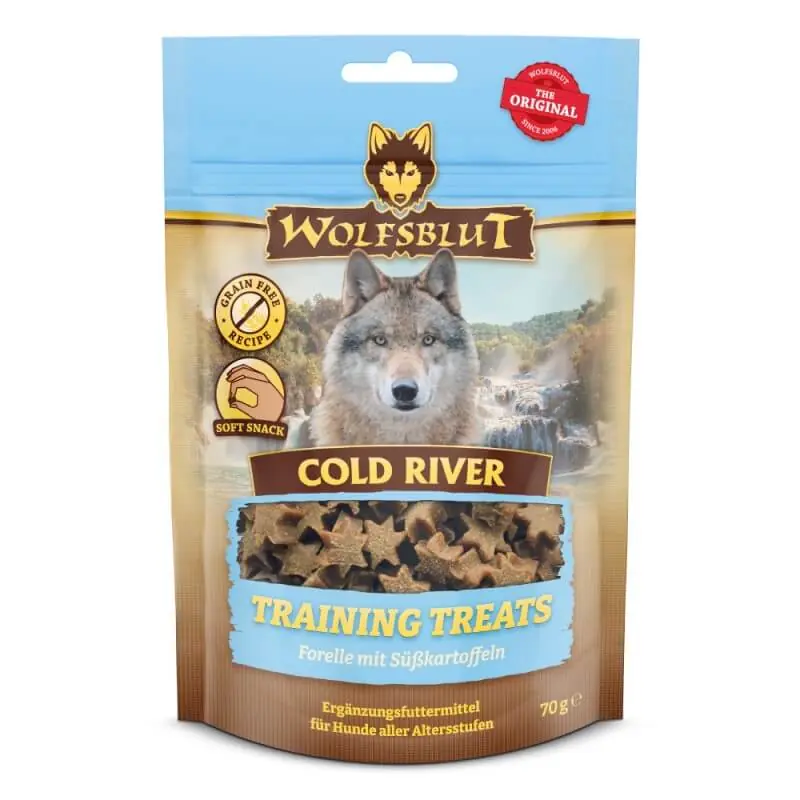 Wolfsblut Cold River Training Treats – pisztráng édesburgonyával 70g Szuper ajánlat