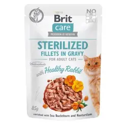 Brit Care Cat Sterilized Fillets in Gravy with Healthy Rabbit Bestseller