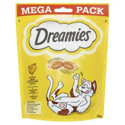 Végkiárusítás Dreamies Mega Pack Töltött falatkák – sajtos (180g)