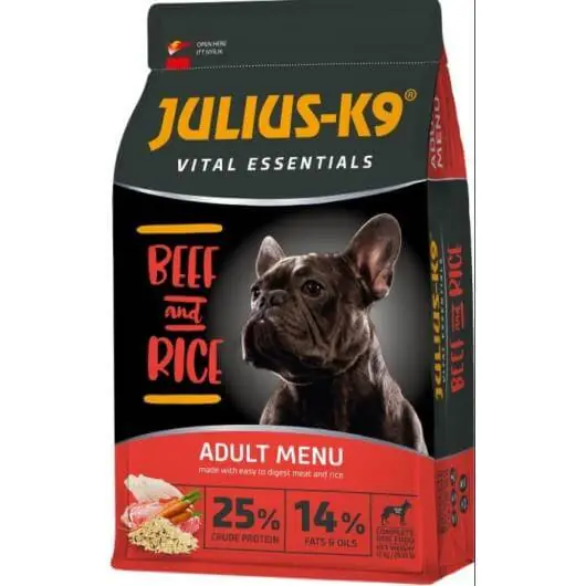 Vedd meg most JULIUS-K9 Vital Essentials ADULT BEEF&Rice