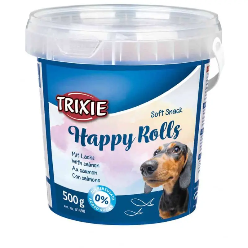 Vedd meg online Trixie Jutalomfalat Soft Snack Happy Rolls Vödrös 500 gr