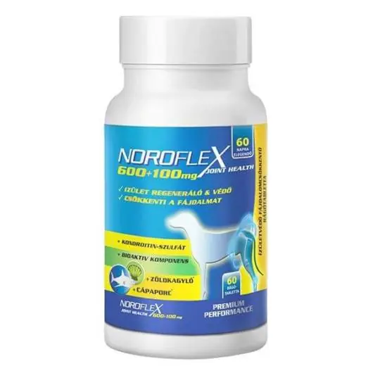 Olcsóbb Noroflex 600+100mg 60 db ízületvédő, fájdalomcsökkentő rágótabletta