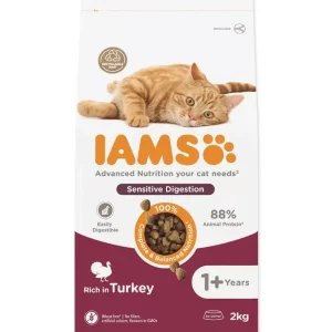 Prémium IAMS Vitality száraz macskaeledel adult sensitive pulyka 2kg