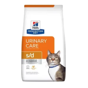 Ajánlat Hill‘s Prescription Diet húgykő elleni száraz macskaeledel s/d csirke 1,5kg