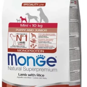 MONGE mini puppy száraz kutyaeledel bárány 2,5kg Árcsökkenés