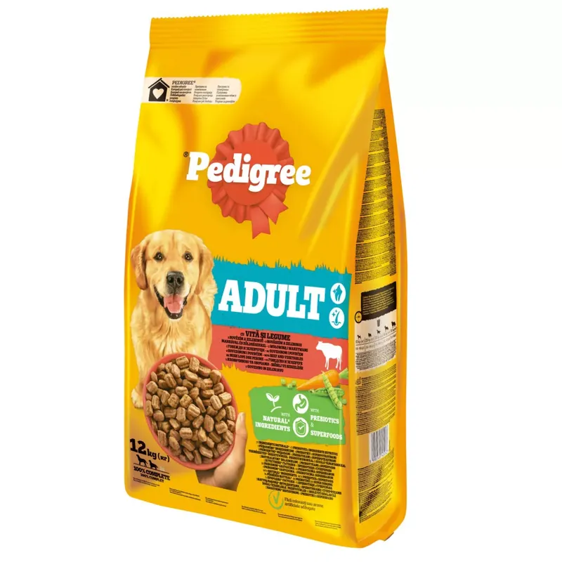 Pedigree M/L adult száraz kutyaeledel marha&zöldség 12kg Nézd meg most