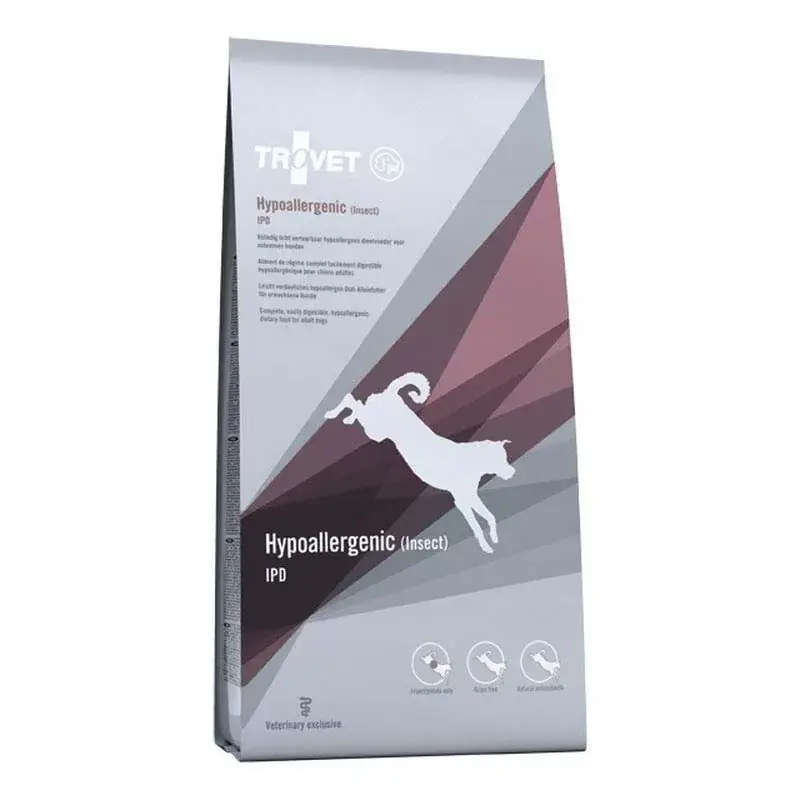 Trovet IPD hipoallergén száraz kutyaeledel rovar 3kg Prémium