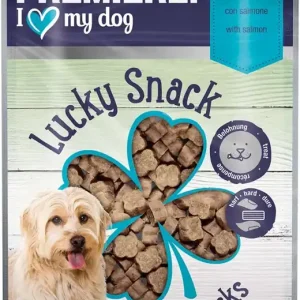 Premiere Lucky Snacks kutya jutalomfalat lazac 200g Gyors szállítás