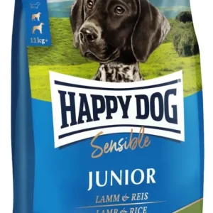 Happy Dog Supreme Sensible száraz kutyaeledel junior bárány&rizs 4kg Rendeld meg most