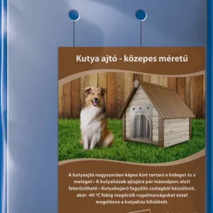 Népszerű Kutyaházfüggöny átlátszó PVC M 30x45cm