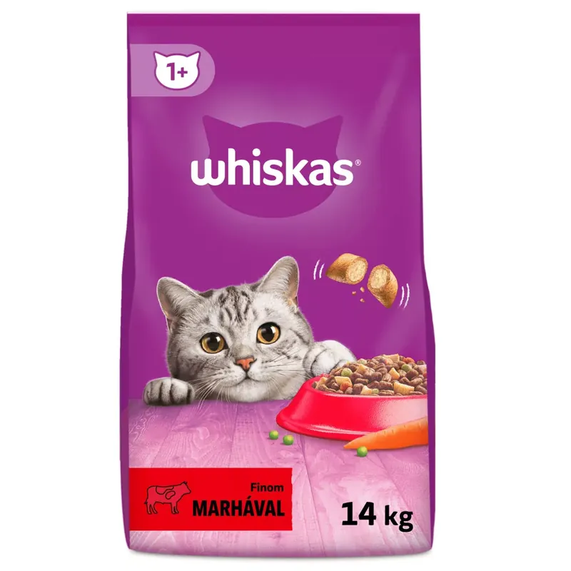 Rendeld meg most Whiskas száraz macskaeledel marha 14kg