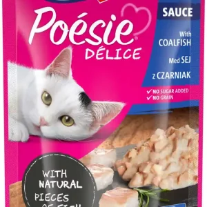 Biztonságos fizetés Vitakraft Poésie macska tasak adult fekete tőkehal szószban 23x85g