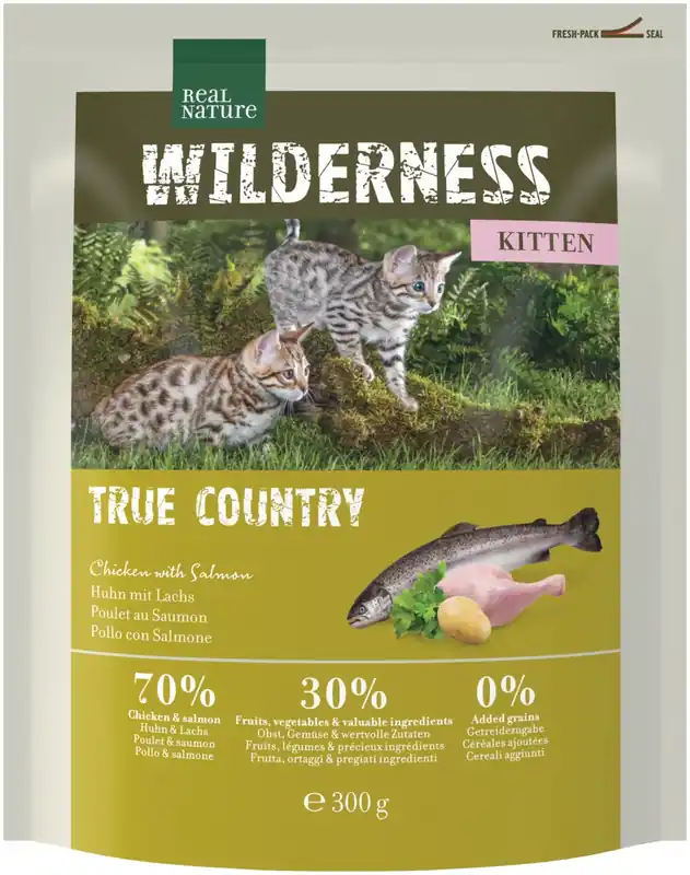 Real Nature Wilderness száraz macskaeledel kitten csirke&hal 300g Különleges ajánlat